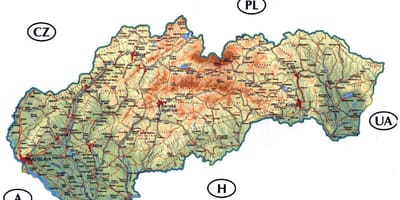 Detalus planas Slovakija