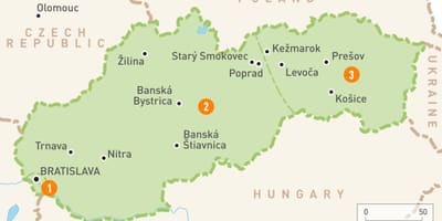 Slovakijos žemėlapis