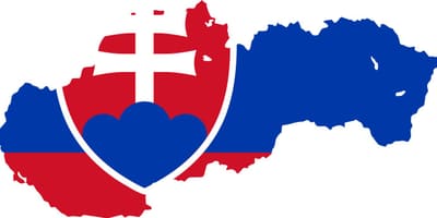 Žemėlapis Slovakijos vėliava